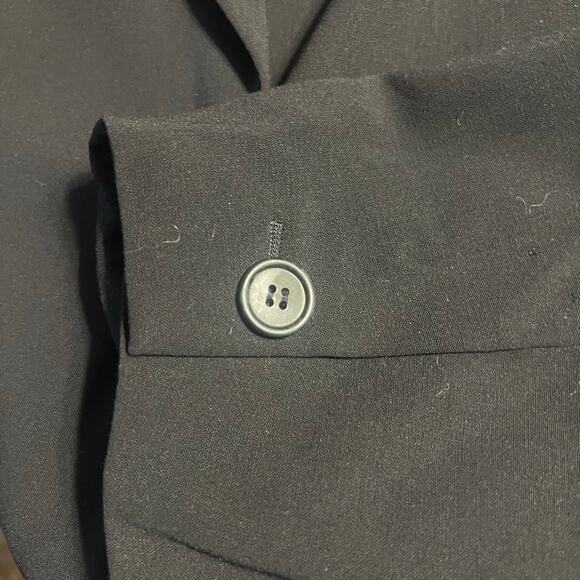 Vtg Emanuel Ungaro Womens Black Wool 97% Blazer Jacket Sz 14/48 Business Office - Picture 8 of 10